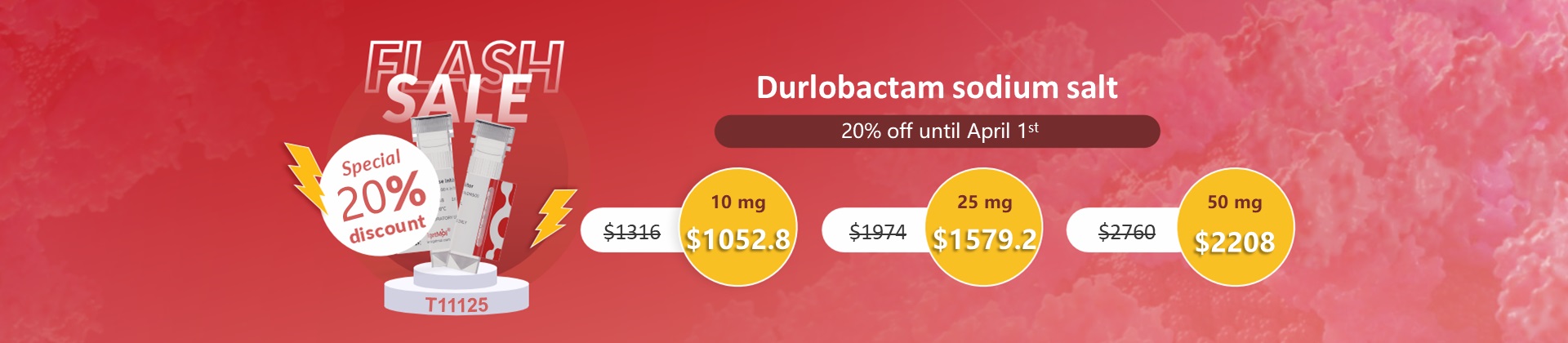 Durlobactam sodium salt 80% discount